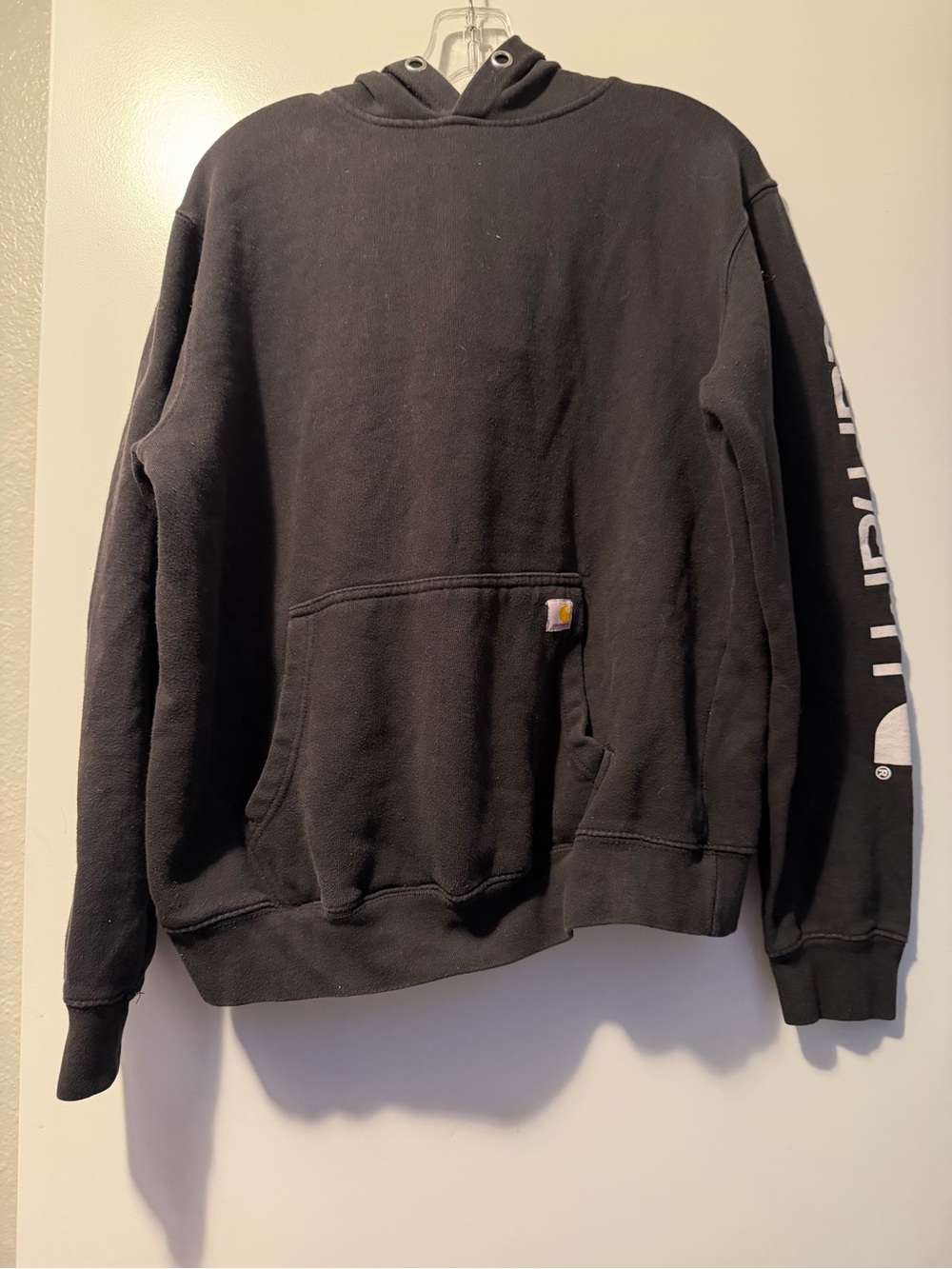 Carhartt Black Crewneck Hoodie with Sleeve Logo